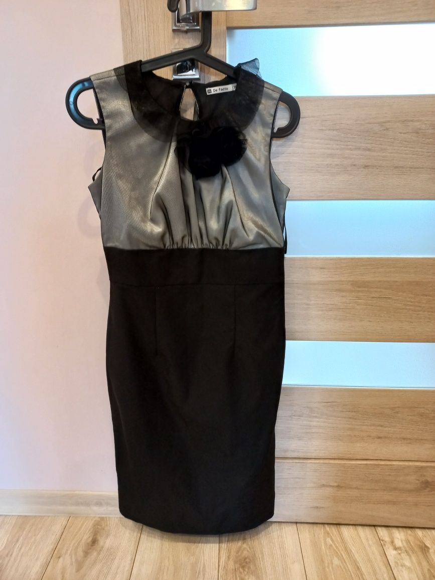 Elegancka sukienka czarna rozmiar 36