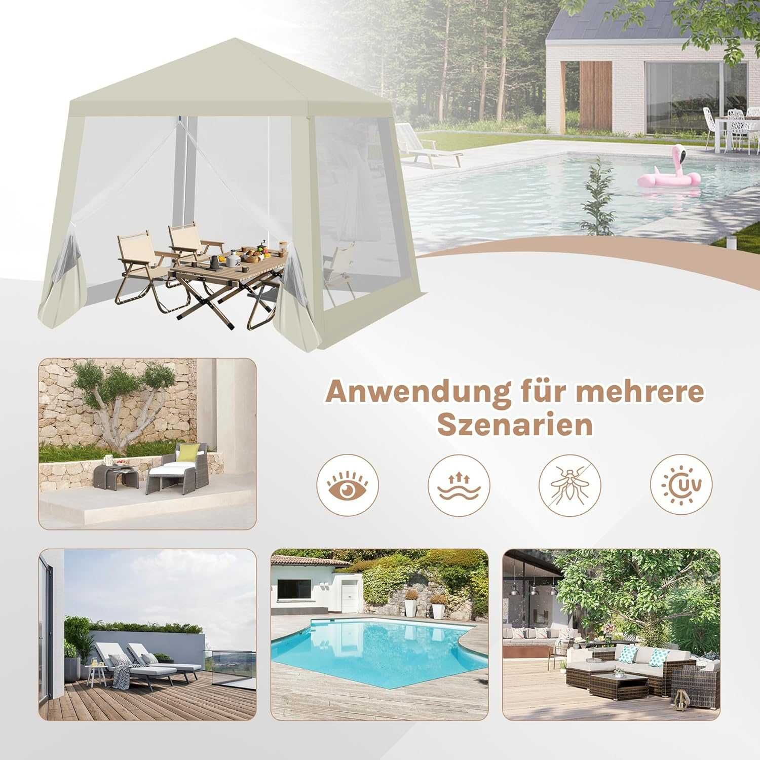 Nowy pawilon handlowy / namiot / altana ogrodowa / patio 3x3 !K95!