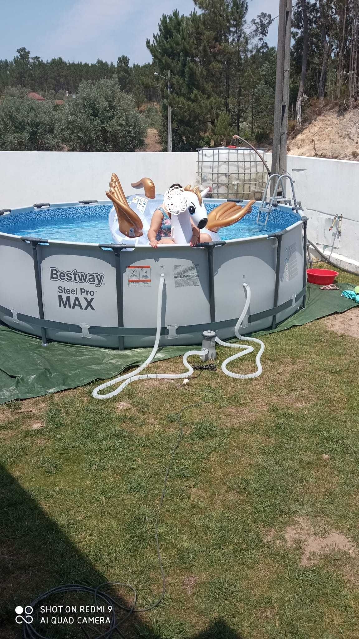 Piscina tubular redonda 4,57x4,57x1,22 m Bestway