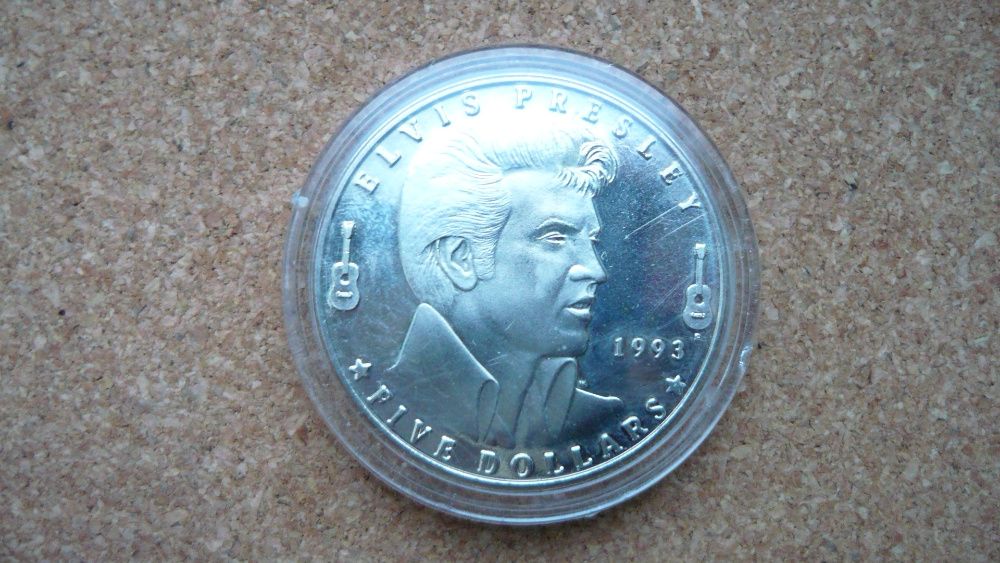 Five dollars Elvis Presley 1993 pięć 5 dolarów