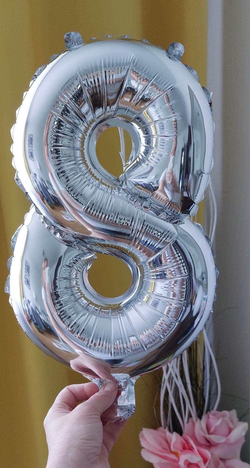 Balon urodzinowy cyfra 45 cm