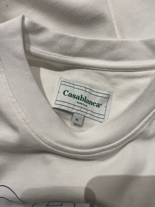 Tshirt Casablanca branca tamanho XL