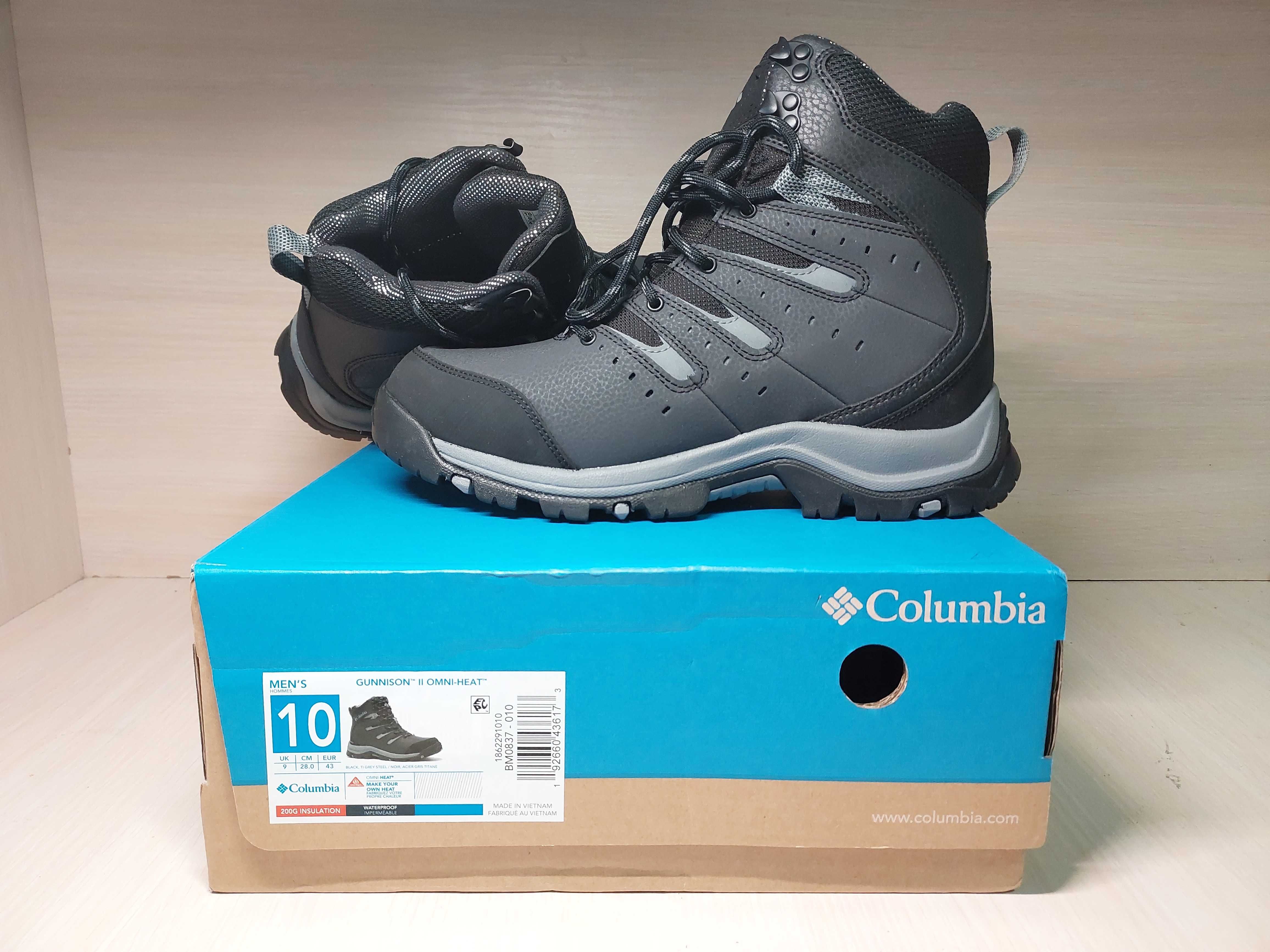 Новые зимние мужские ботинки  43р. Columbia Mens Gunnison 2 Omni-Heat