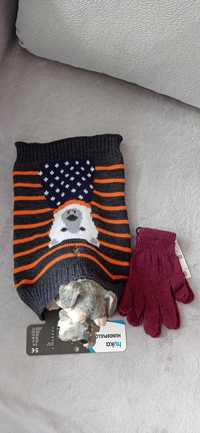 Sweterek ubranko dla pieska M rękawiczki gratis