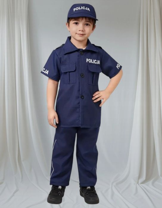 Strój policjanta przebranie kostium mundur policyjny