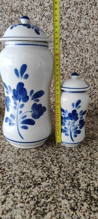 Frascos de Louça de Viana pintada à mão