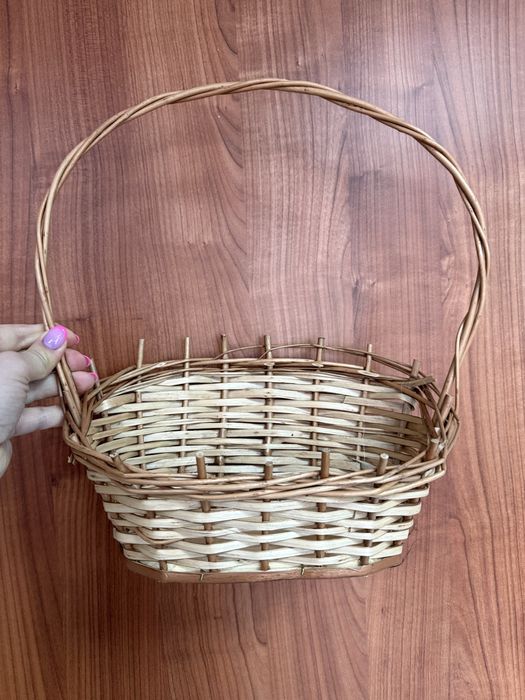 Koszyk kosz Wiklinowy wielkanocny na święconkę