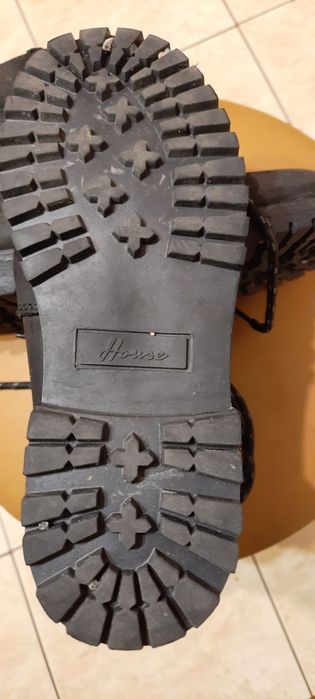 Buty House kozaki zimowe damskie rozm.36 trapery czarne nubuk