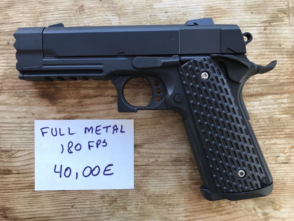 Pistola Airsoft de MOLA - SIG P226 - CZ 75D - COLT 25 - MP40 novas Plástico