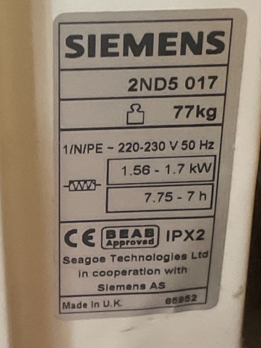 5 Acumuladores de calor Siemens e Dimplex