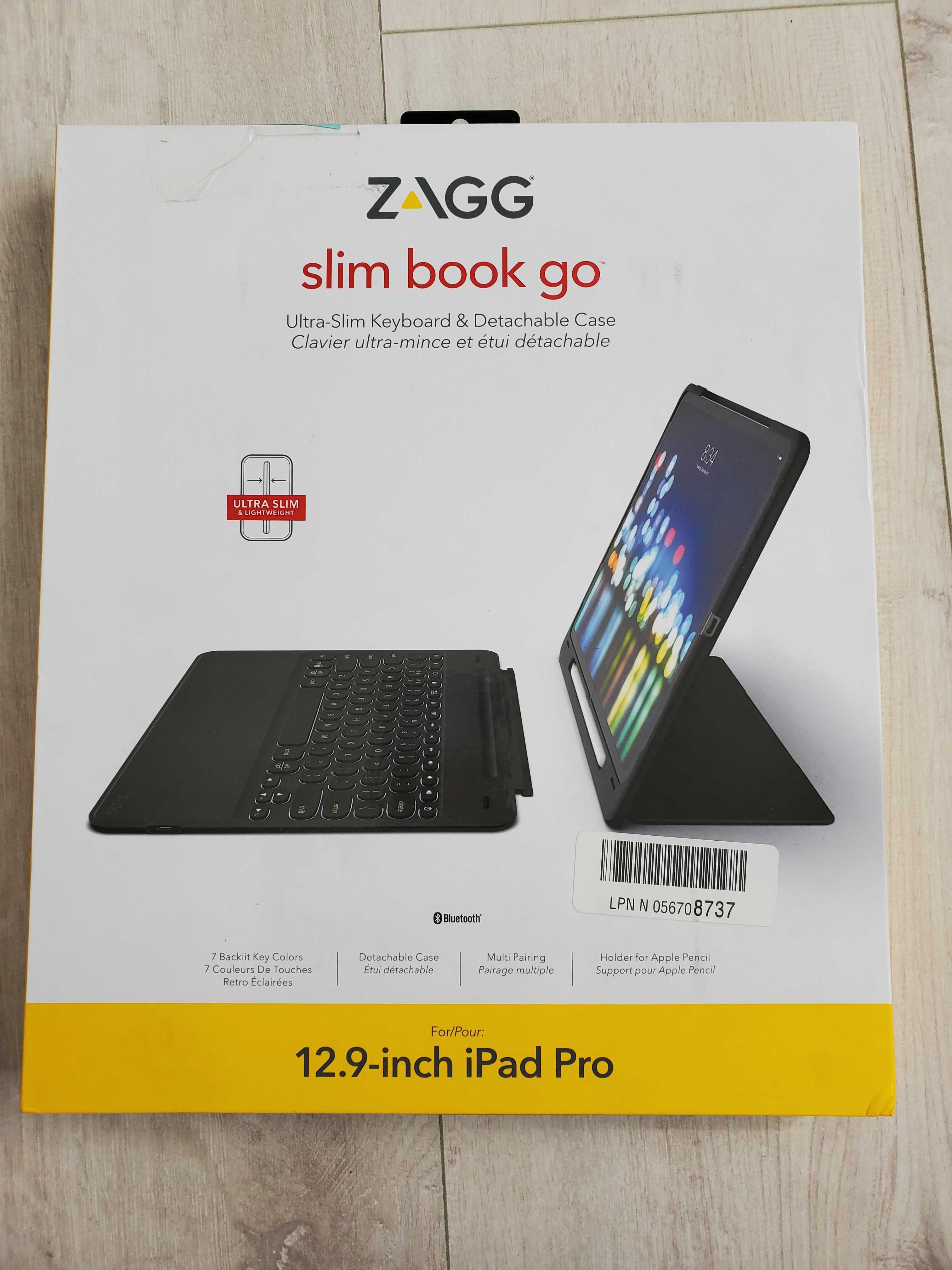 ZAGG Slim book Go Apple iPad Pro 12.9 клаіатура з підсвіткою 12.9-inch