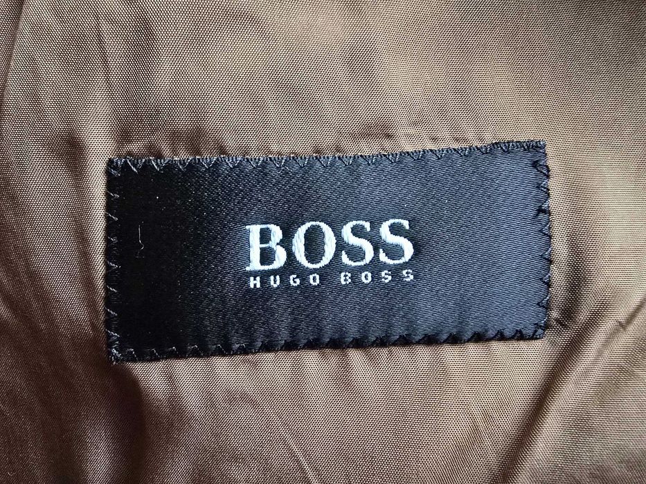 Hugo Boss твидовый утепленный шерстяной пиджак