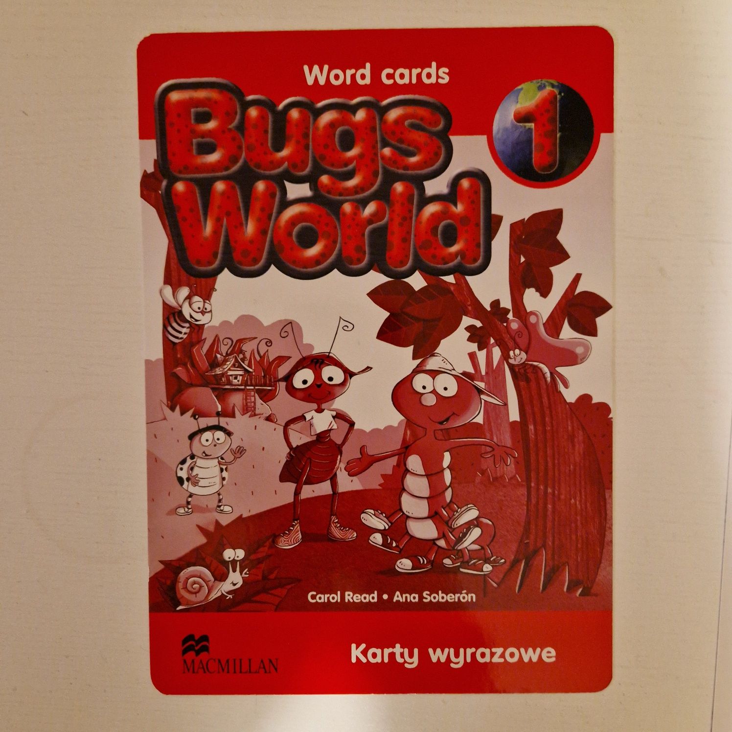 word cards bugs world 1