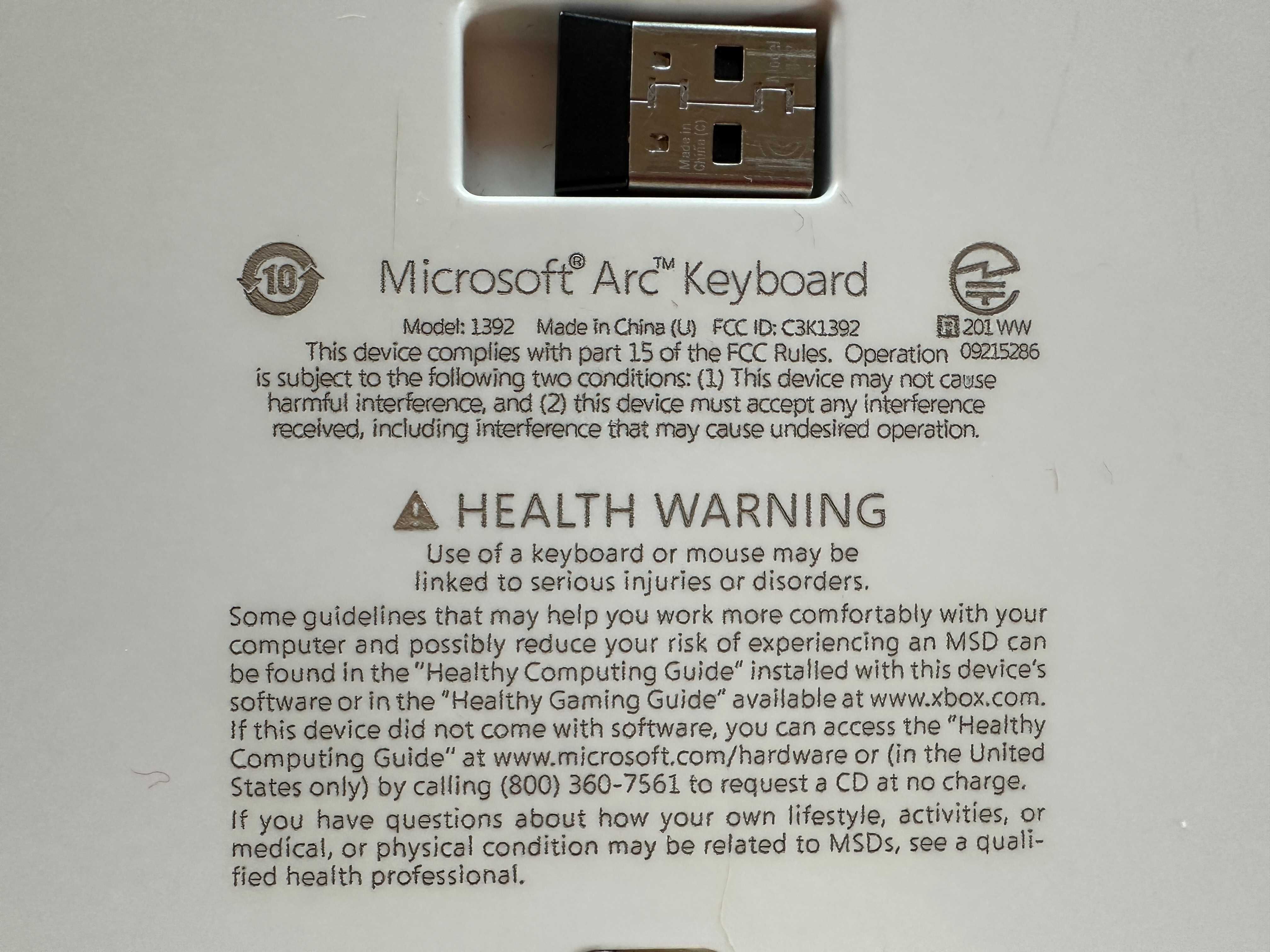 Klawiatura bezprzewodowa Microsoft ARC Wireless