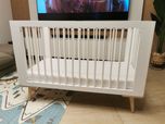 łóżeczko dziecięce Klupś Sofie 120x60 białe + materac gratis