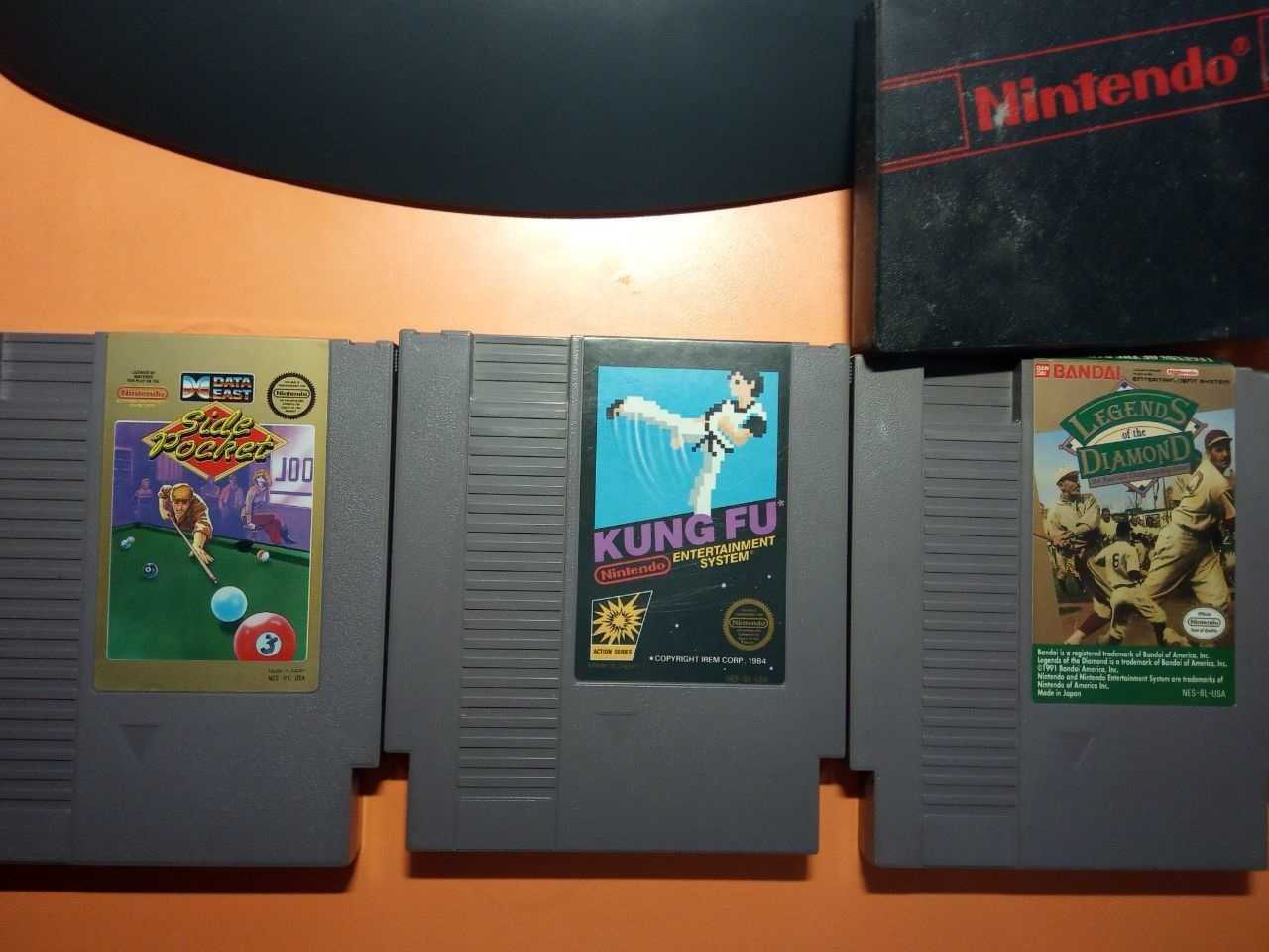 Катриджы для NES оригиналы(Legends of the Diamond,Kung Fu,Side Pocket)