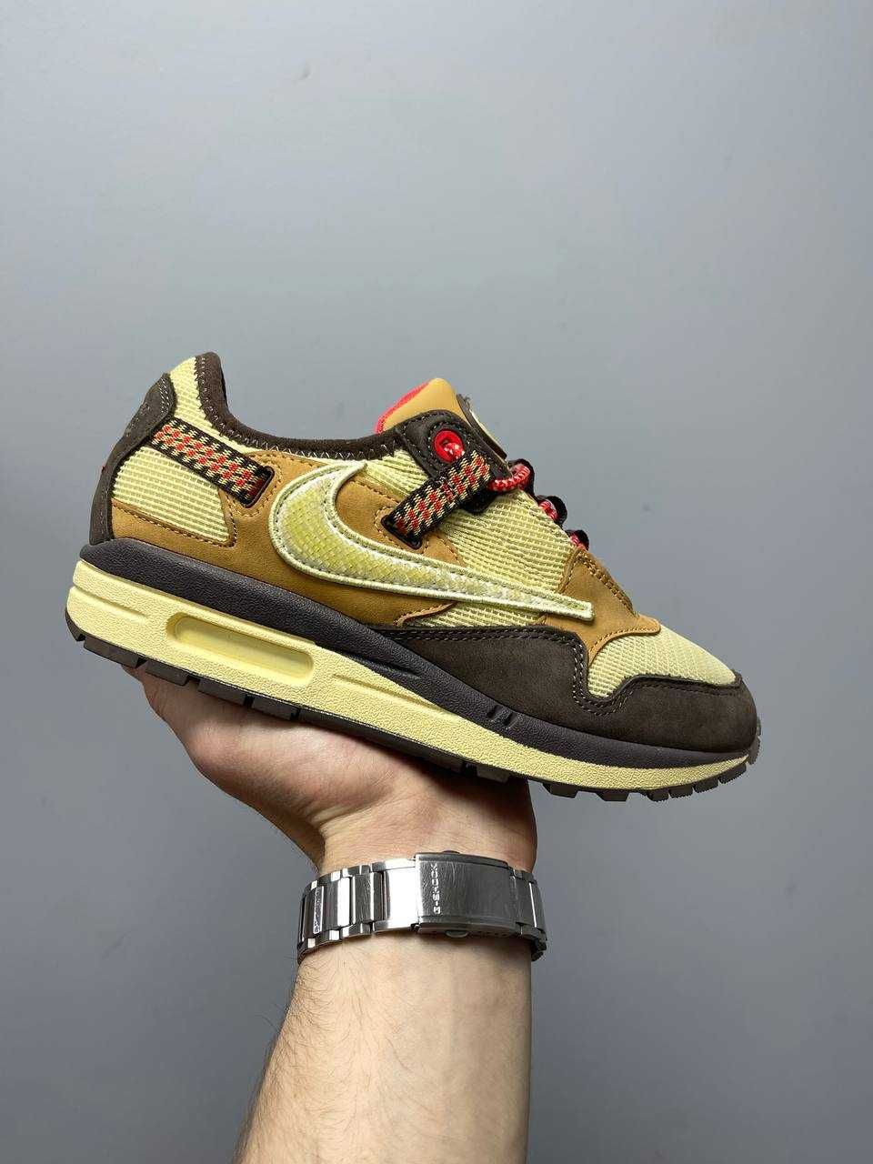 Жіночі кросівки Nike Air Max 1 Travis Scott Cactus Jack Baroque Brown