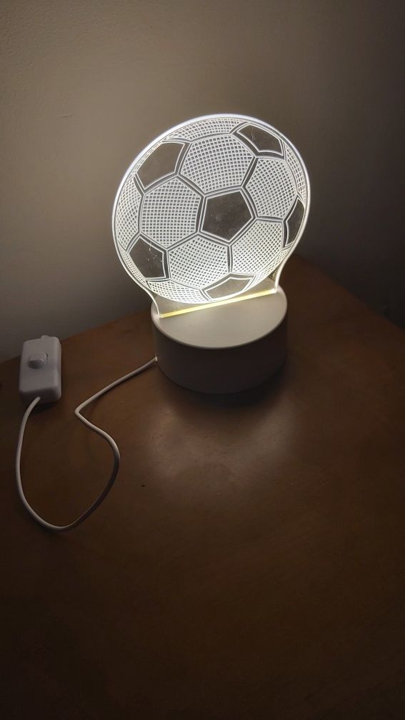 Candeeiro Led formato de bola