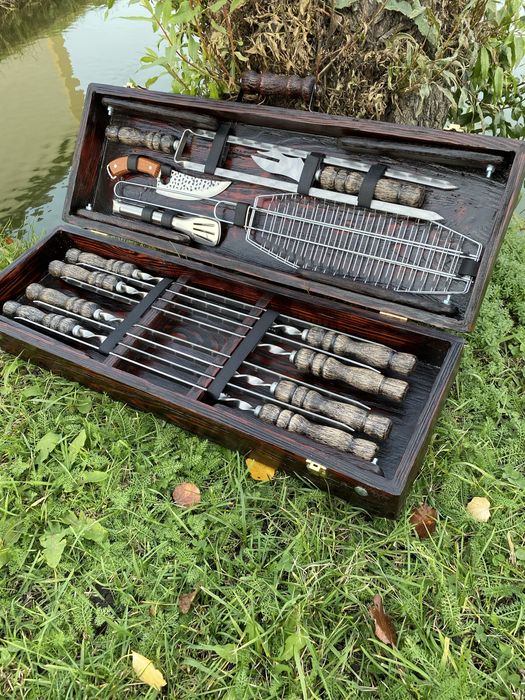 Набір шампурів КАРПАТЬСЬКИЙ подарунок чоловіку на Новий рік