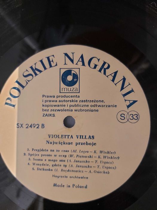 Płyta winylowa Violetta Villas Greates hits 1-press z 1987r.cena 79 zł