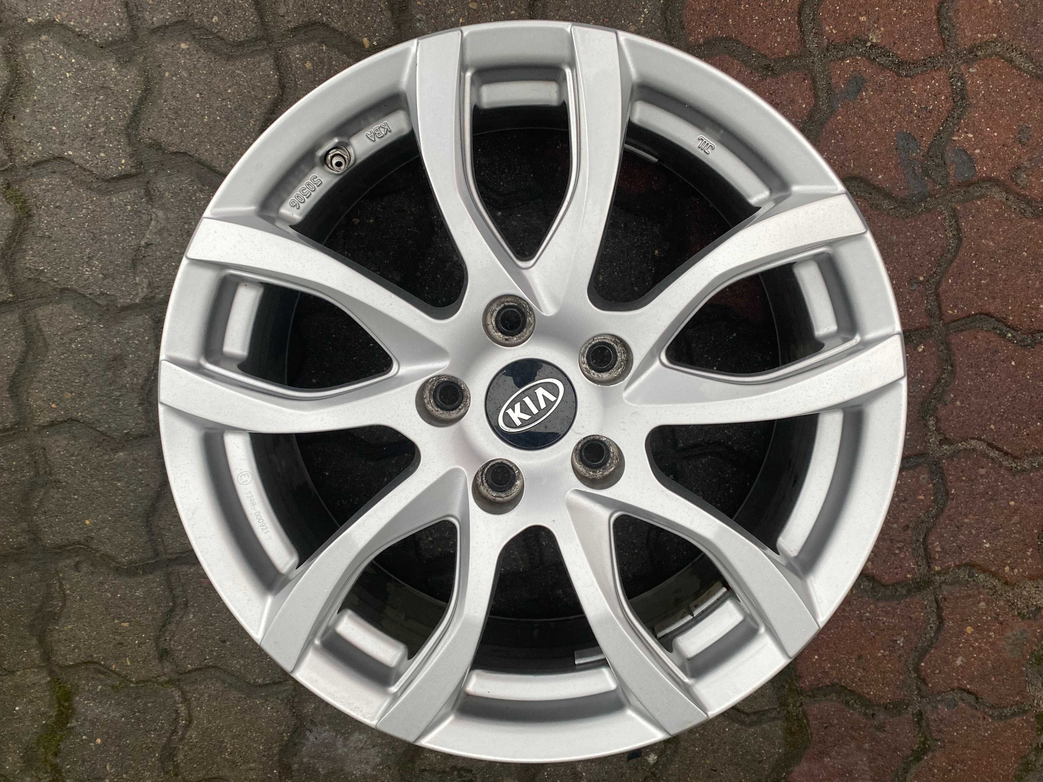 ALUFELGI KIA 7jx17 cali ET47 5x114,3 oryginalne + czujniki TPMS !