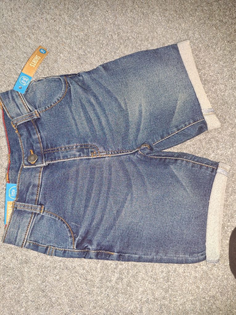 Nowe Krótkie spodenki jeans r.110 i r.116