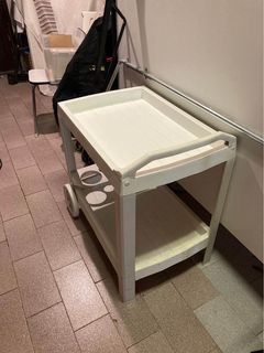 Carrinho auxiliar de exterior branco c/2 rodas