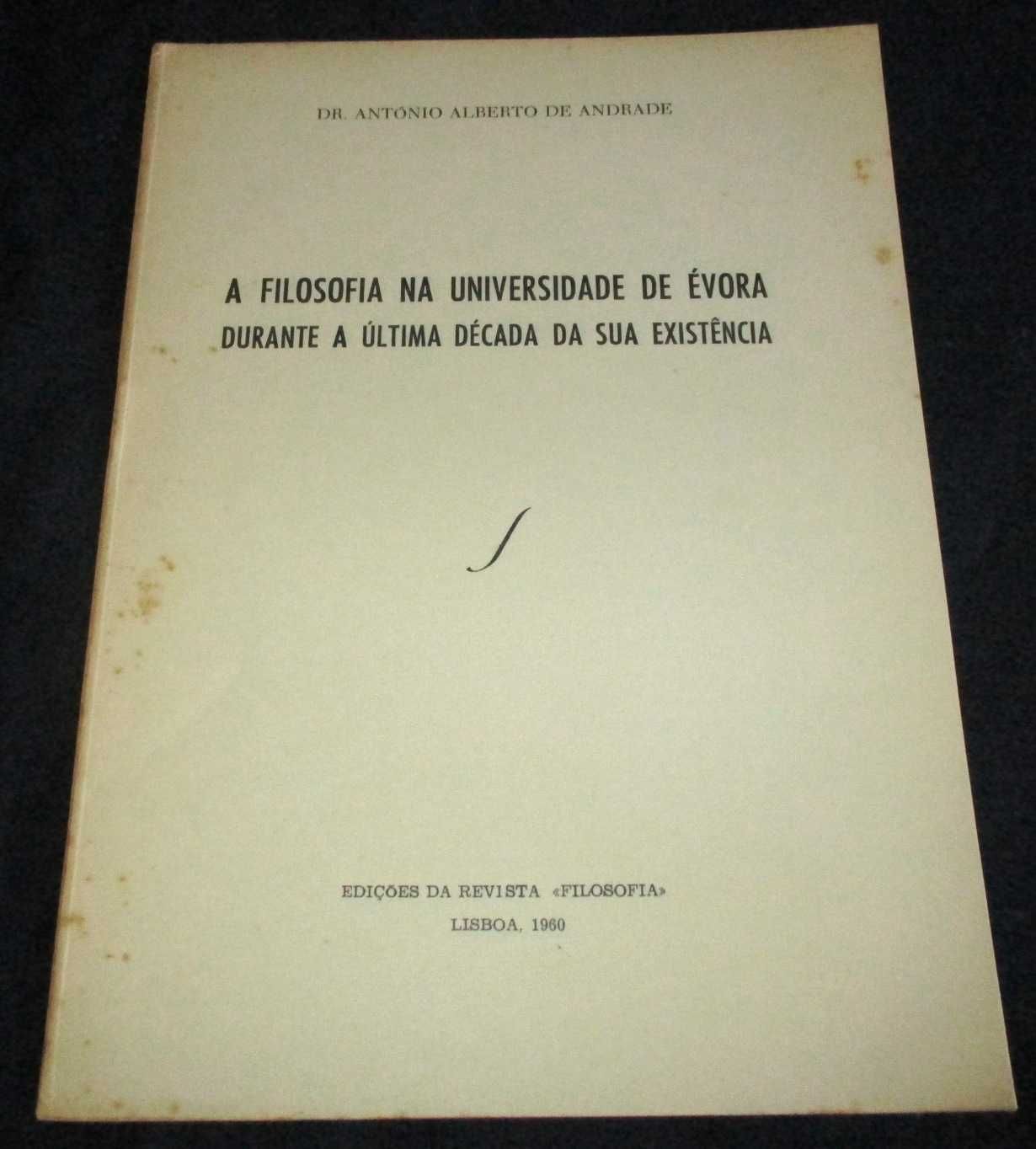 Livro A Filosofia na Universidade de Évora 1960