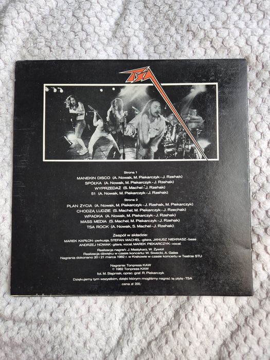 LP. Płyta winylowa, TSA - Live