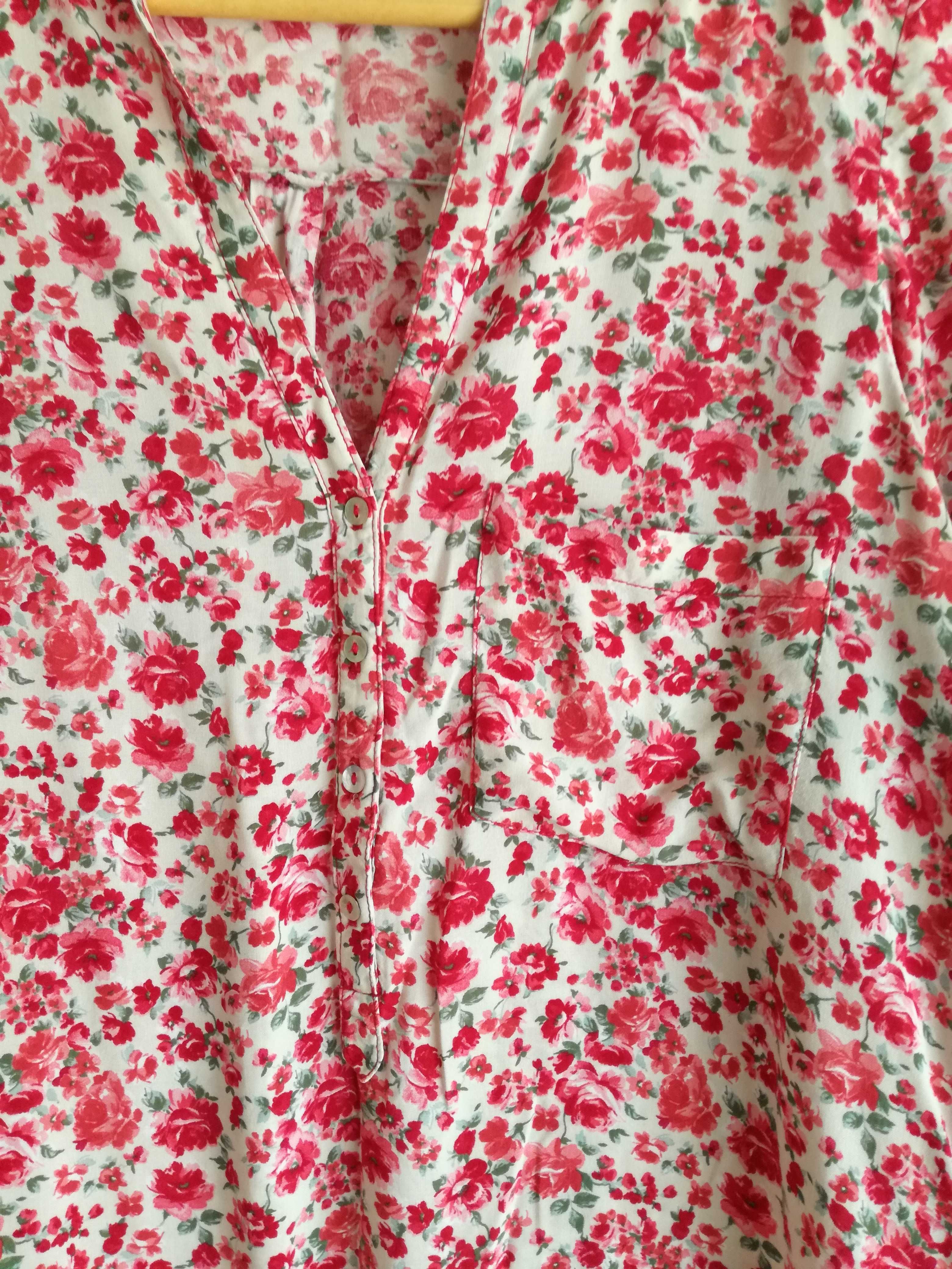 Túnica estampado floral Tam.XS da Zara