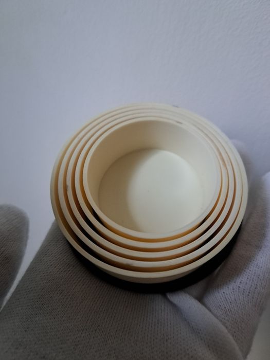 Gadżet pamiątka z PRL kubek plastikowy składany kwiaty malowane