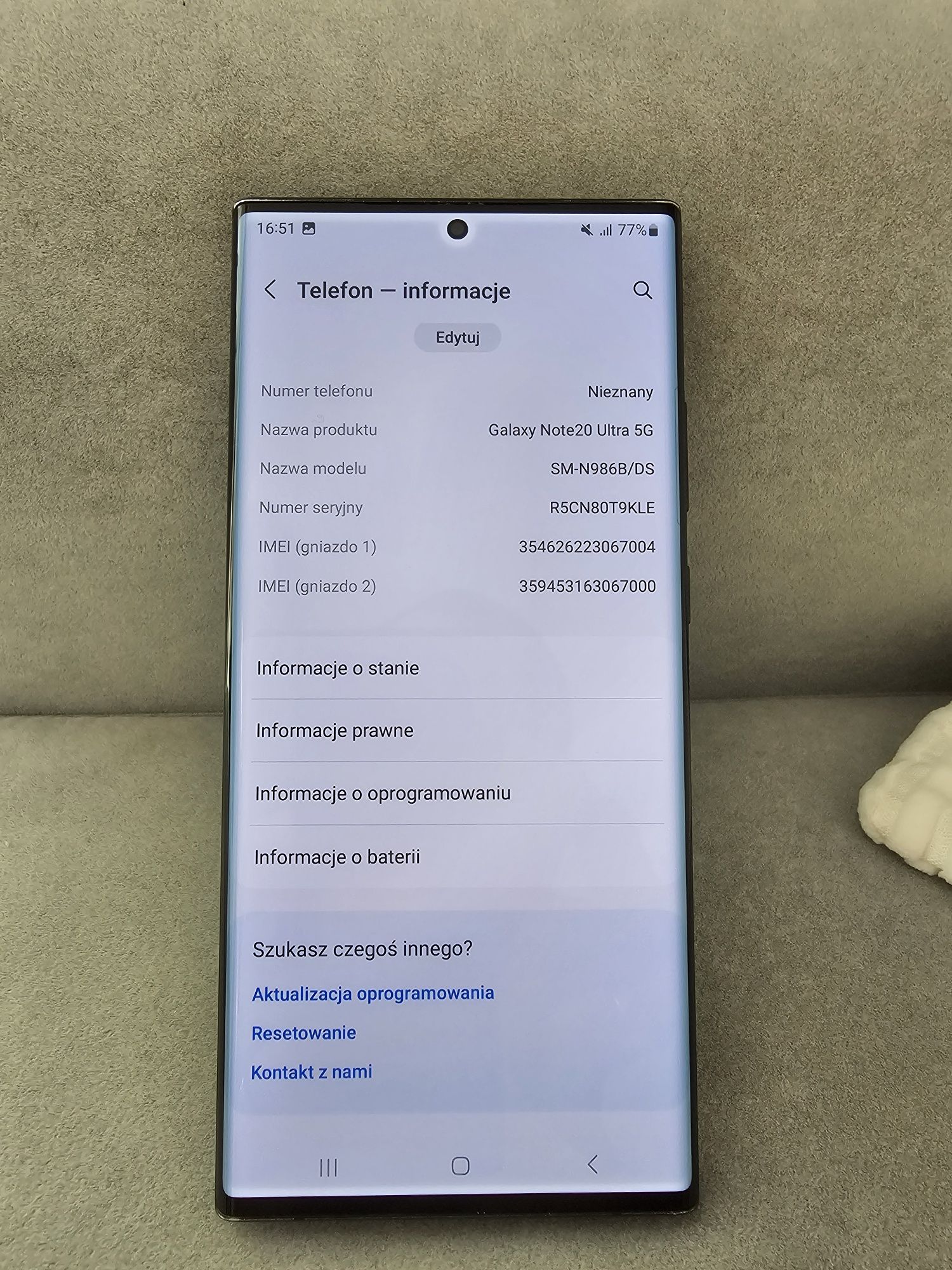 Samsung Galaxy Note20 Ultra 5G. Wysyłka