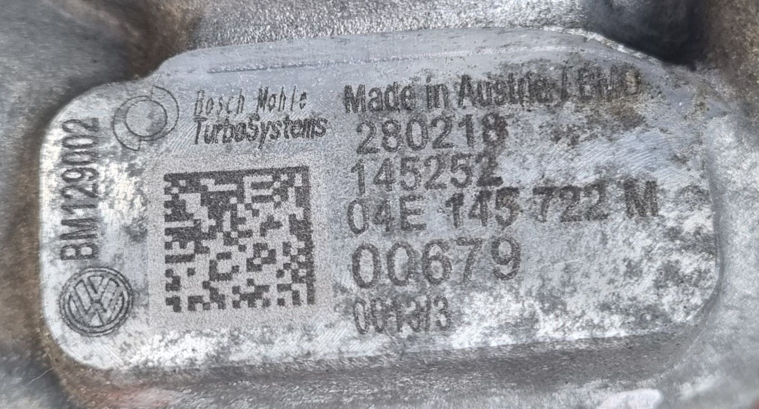 Турбіна Vw Jetta Mk7 USA Джетта 7 1.4TSI DGX DGXA (19-) 04E145722M