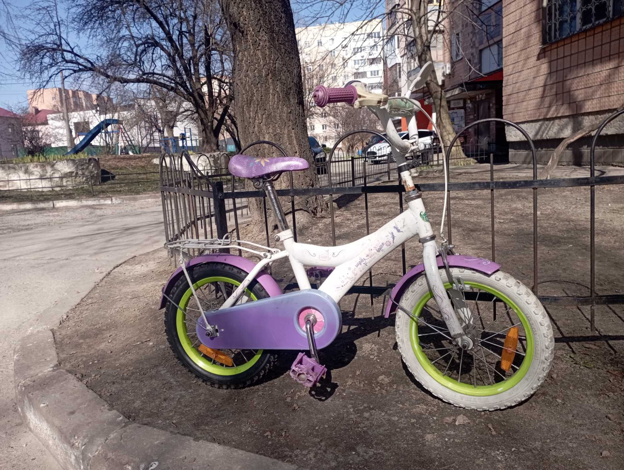 Дитячий Велосипед Disney «Fairies» 2-х колісний 14 дюймові колеса.
