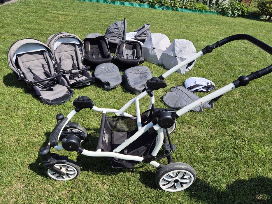 Bebetto 42 wózek rok po roku wózek bliźniaczy