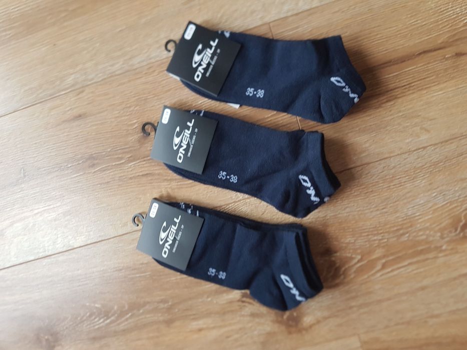 9 pack 35-38 O'neill skarpety stopki unisex damskie męskie granatowe