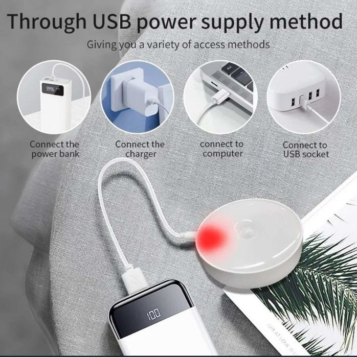 Лампа с датчиком движения Подсветка светильник ночник led фонарь