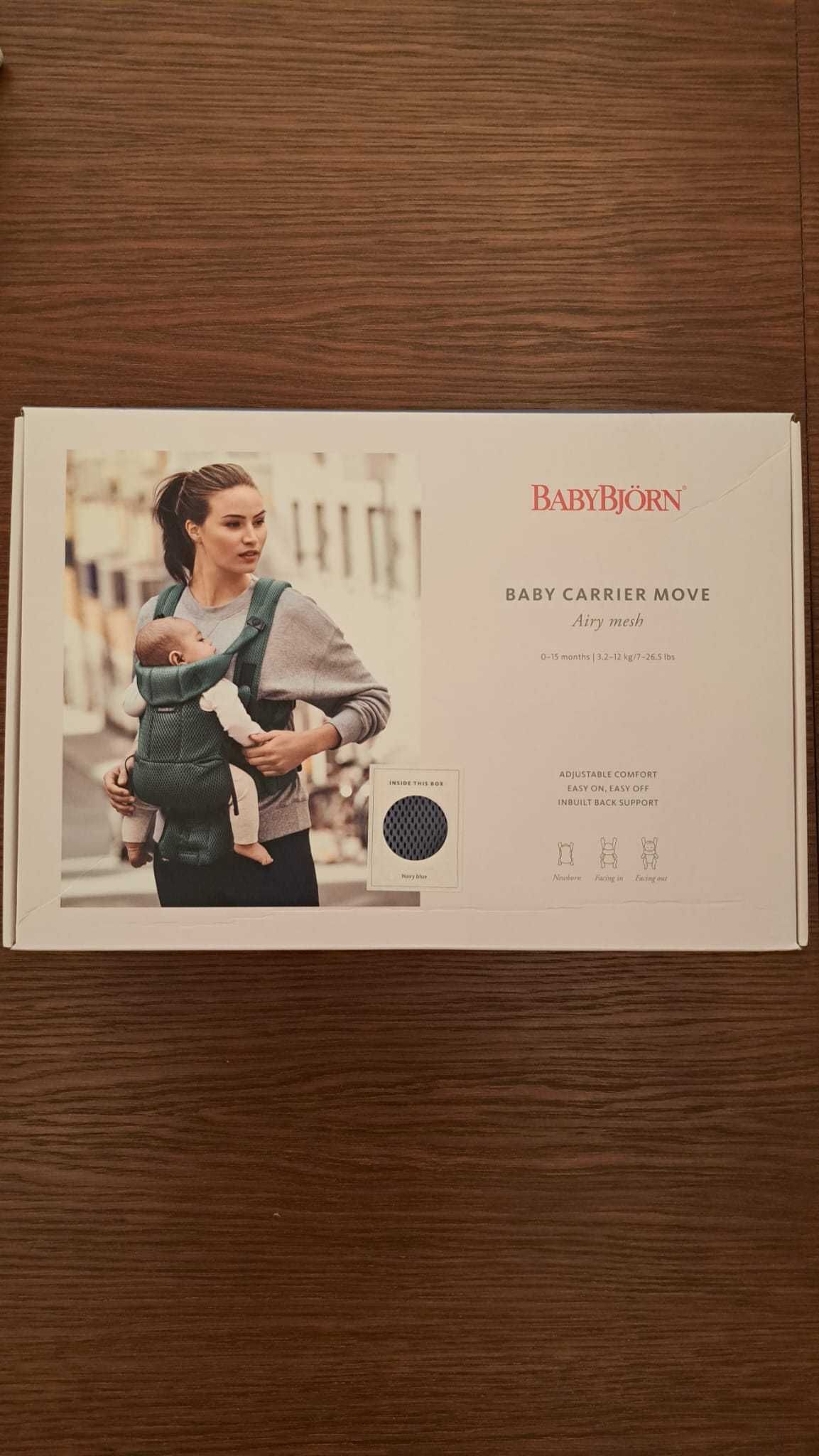 Nosidełko Babybjorn Move 3D mesh Navy Blue (nowe)