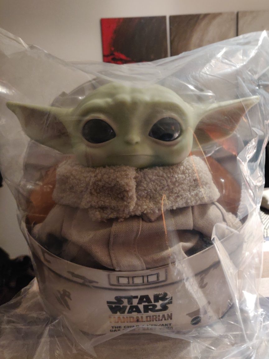 Star Wars - Baby Yoda The Child - Peluche 28 cm, Mattel