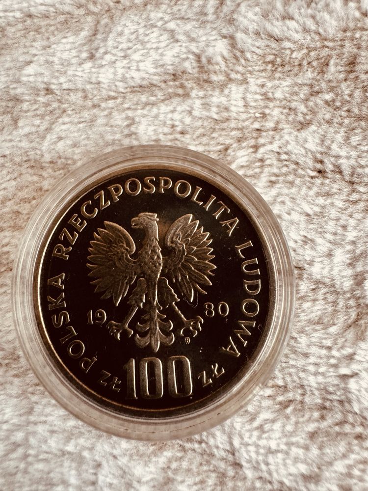 Głuszec moneta 100 zł 1980 r
