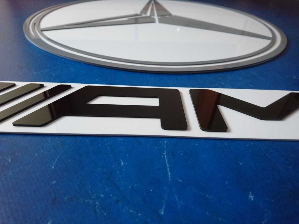 Logo szyld emblemat Mercedes AMG do garażu pokoju na ścianę