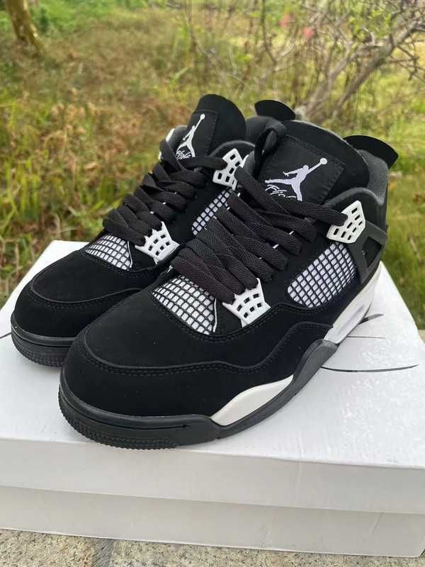 Tr.ampki/.NIKE/.Air_/JODAN-4_|Retro|Biały* Grzmot|R.37.5
