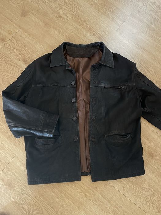 casaco de pele genuína homem