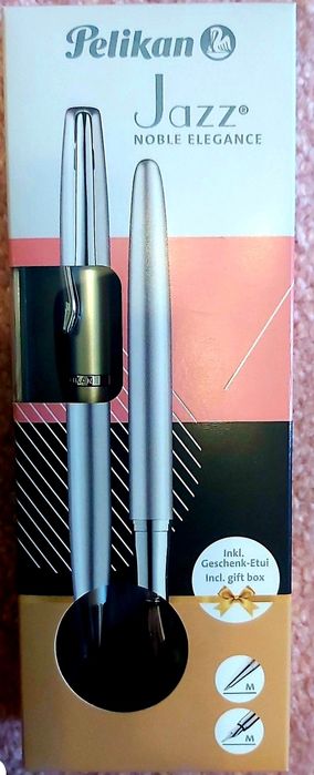 Zestaw pióro + długopis Pelikan Jazz srebrny

Różowe złoto.

Możli