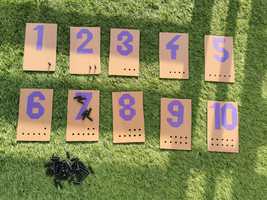Tabliczki matematyczne Montessori dydaktyczna do liczenia liczby cyfry