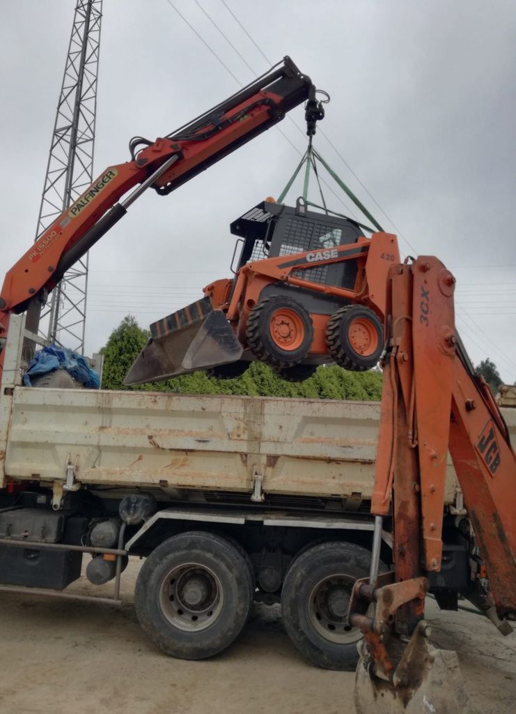 Serviço retroescavadora, camião grua, "bobcat" desaterro