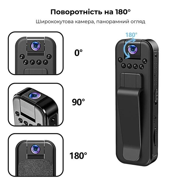 Бодикамера, мини камера, маленькая камера wi-fi с ночное видинее