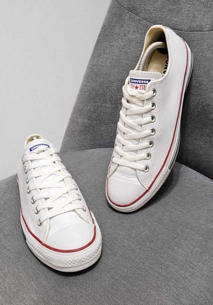 Кожаные белые кеды Converse, р. 44