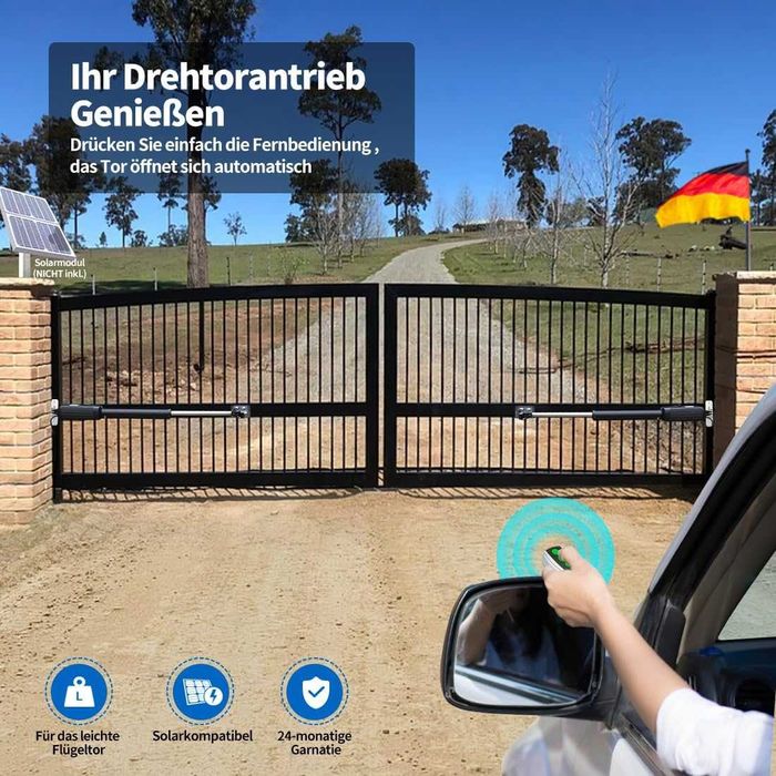 Napęd do bram skrzydłowych TOPENS KD702 3,6 m lub 140 kg na skrzydło