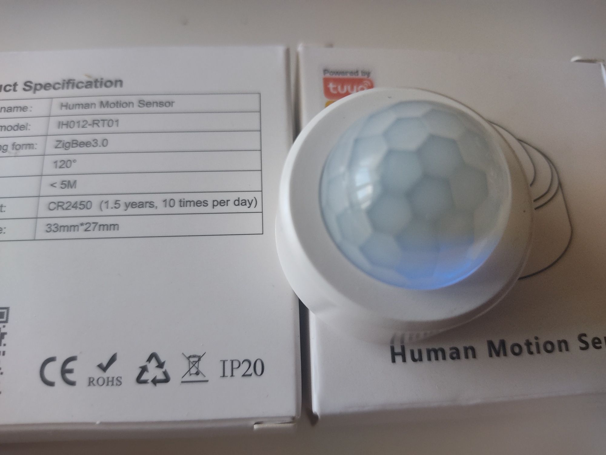 Czujnik ruchu Zigbee PIR Tuya Smart life Sonoff